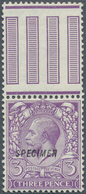 Großbritannien: 1912, 3d. Violet, Wm Simple Cypher, With "Specimen" Overprint Type 23, Adjoining Gut - Autres & Non Classés