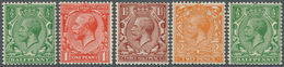 Großbritannien: 1924, KGV Block Cypher, ½d., 1d., 1½d., 2d. Watermark Sideways Each; ½d. Watermark S - Autres & Non Classés