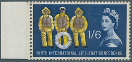 Großbritannien: 1963, 1 Sh. 6 D. Lifeboat Conference Showing Variety "phosphor Bands On Front And On - Autres & Non Classés