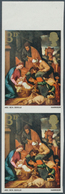 Großbritannien: 1967, 3 D. Christmas (The Adoration Of The Shepherds), Vertical Imperforated Pair Wi - Other & Unclassified