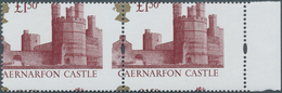 Großbritannien: 1992, £ 1.50 Caernafon Castle, Horiz. Pair With Right Margin, Totally Misperforated, - Autres & Non Classés