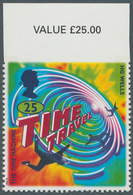 Großbritannien: 1995, 25 P. The Time Machine, Top Marginal Copy Imperfroated At Top, Unmounted Mint. - Sonstige & Ohne Zuordnung
