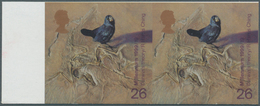 Großbritannien: 1999, 26 P. Galapagos Finch, Imperforated Horizontal Pair With Left Margin, Unmounte - Other & Unclassified