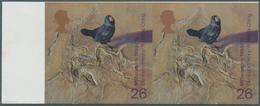 Großbritannien: 1999, 26 P. Galapagos Finch, Imperforated Horizontal Pair With Left Margin, Unmounte - Sonstige & Ohne Zuordnung