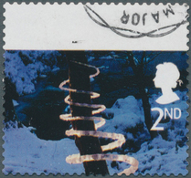 Großbritannien: 2003, 2nd Christmas (Ice Spiral), Misperforated Copy, Therefore 8 Mm White Band In U - Autres & Non Classés