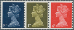 Großbritannien - Machin: 1969, 5 D. Royal Blue, 1 D. Light Olive And 4 D. Bright Vermillon, All Show - Série 'Machin'