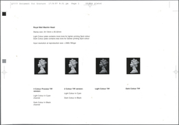 Großbritannien - Machin: 1997, Proof Sheet On Photographic Paper, Size 23,4:16,3 Cm, Depicting Four - Machins