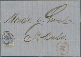 Großbritannien - Guernsey: 1883, Entire Letter From Guernsey 24 Mar 1883 To St.Malo/France, Franked - Guernesey