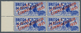 Britische Militärpost In Ägypten: 1935, Silver Jubilee 1p. Ultramarine With Red Diagonal Opt. 'JUBIL - Other & Unclassified