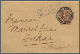 Großbritannien - Ganzsachen: 1893. Great Britain Postal Stationery ½d Brown Wrapper Addressed To Dak - 1840 Mulready-Umschläge