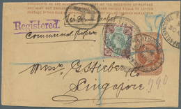 Großbritannien - Besonderheiten: 1893. Registered Postal Stationery Wrapper (opened For Display) ½d - Autres & Non Classés