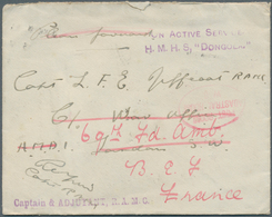 Großbritannien - Besonderheiten: 1917, H.M.Hospital Ship "DONGOLA" At Dar Es Salaam, Cover Addressed - Autres & Non Classés