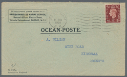 Großbritannien - Besonderheiten: 1938, OCEAN-LETTER Franked With 1 1/2 D Georg VI Containing Complet - Andere & Zonder Classificatie