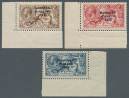 Irland: 1922, Saorstat Overprints, 2s.6d. Brown, 5s. Rose-carmine And 10s. Dull Grey-blue, Three Hig - Lettres & Documents