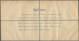 Irland - Ganzsachen: British Dominion: 1922, King Georg V. 5 D. Pale Green Registered Envelope In Si - Enteros Postales