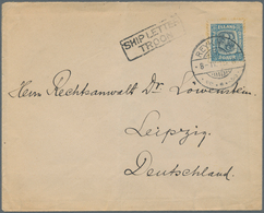 Island - Stempel: 1910, Cover From "REYKJAVIK 8.IV.10" Franked With 20 A "double Kings" With Paper S - Autres & Non Classés