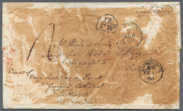 Italien - Altitalienische Staaten: Kirchenstaat: 1864, Single-rate Unpaid Letter From Rome To The Ar - Etats Pontificaux