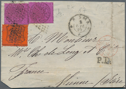 Italien - Altitalienische Staaten: Kirchenstaat: 1868, Big Part Of Cover-frontside Bearing 10 C On R - Etats Pontificaux