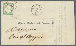 Italien - Altitalienische Staaten: Neapel: 1861. 1/2 T Emerald Green (verde Smeraldo, Sassone 17 D), - Naples