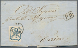 Italien - Altitalienische Staaten: Parma: 1859: 20 Centesimi "Governo Provvisorio", Tied By Cds "PAR - Parme