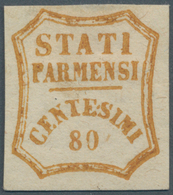 Italien - Altitalienische Staaten: Parma: 1859, 80 C Orange Unused Without Gum, Fresh Colour And Goo - Parme