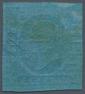 Italien - Altitalienische Staaten: Sardinien: 1853. 20 C Blue, Slightly Cut In At All Sides, Mint Wi - Sardaigne