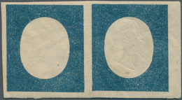 Italien - Altitalienische Staaten: Sardinien: 1854, 20c. Blue, Not Issued, Right Marginal Horizontal - Sardaigne