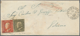 Italien - Altitalienische Staaten: Sizilien: 1859: 5 Grana, Second Plate, Bright Vermilion, Well Mar - Sicilië