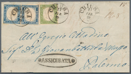 Italien - Altitalienische Staaten: Sizilien: 1862, February. SARDINIAN STAMPS USED IN SICILY. Sardin - Sicily