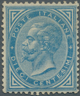 Italien: 1877, 10c. Blue, Fresh Colour, Good Centering, Normally Perforated, Mint Original Gum With - Neufs
