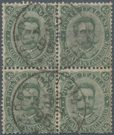 Italien: 1889, 45c. Greyish Olive, Block Of Four, Fresh Colour And Neatly Cancelled "TORRE DEL MANGA - Mint/hinged