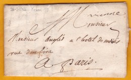1726 - Marque Postale Manuscrite Vienne Sur Lettre  Avec Correspondance De 3 Pages De Fernay Vers Paris - Règne Louis XV - 1701-1800: Vorläufer XVIII