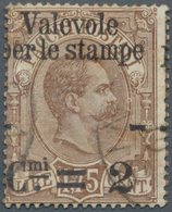 Italien: 1890, 2 C On 1,75 L Used, Overprint Shifted To The Left. - Mint/hinged