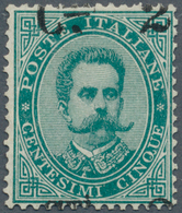 Italien: 1890/91: 2 C On 5 C Unused, Overprint Strongly Shifted To The Top. Cert. Dr. Avi (2014) - Neufs