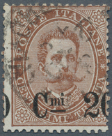 Italien: 1890/91: 20 C. On 30 C, With Strongly Shifted Overprint. Cert. Diena. - Neufs