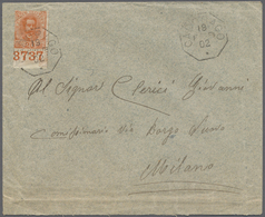 Italien: 1902, 20 Cent Umberto I From The Bottom Margin With Plate Number 3737. Certificate Vicario. - Ungebraucht