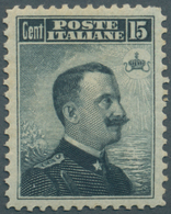 Italien: 1906, 15c. Slate, Fresh Colour, Quite Well Perforated (some Flat Perfs At Right Corners), V - Neufs
