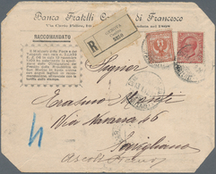 Italien: 1912. Registered Letter At Reduced Postage For Sending Debt Bonds Of Republic Of San Marino - Ungebraucht