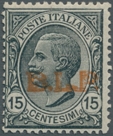 Italien: 1922, "B.L.P." Overprinted 15c. Grey, Mint Hinged, Fine And Fresh, Expertised Diena, Sasson - Mint/hinged