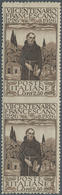 Italien: 1926, 700th Death Anniversary Of St.Francis, 5l. +2.50l. Vertical Pair Showing Variety "imp - Neufs