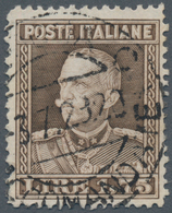 Italien: 1929, 1.75 L Brown Emanuel III, Narrow Perforation, Ideally Center Stamped (Sass. 242, 5.00 - Ungebraucht