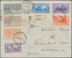 Italien: 1931 - 1933, 3 Covers With Airmail Stamps 1,20 L And 1,50 L, Philatelically Buried Pneumati - Mint/hinged
