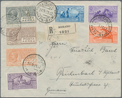 Italien: 1931 - 1933, 3 Covers With Airmail Stamps 1,20 L And 1,50 L, Philatelically Buried Pneumati - Ungebraucht