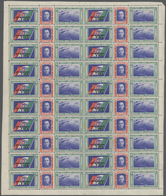 Italien: 1933, Squadron Flight, 5.25l.+19.75l. And 5.25.l+44.75l. Each As Complete (folded) Sheet Of - Neufs
