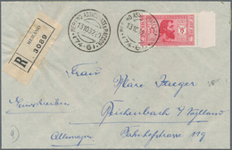 Italien: 1932, 'L. Ariosto' 5 L. And 'A. Garibaldi' 10 L.+2.50 L. On Letter Resp. Airmail Letter Fro - Neufs