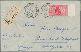 Italien: 1932, 'L. Ariosto' 5 L. And 'A. Garibaldi' 10 L.+2.50 L. On Letter Resp. Airmail Letter Fro - Ungebraucht