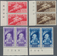 Italien: 1935, International Air Show Milan, 20c. To 1.25l., Complete Set Of Four Values In Horizont - Neufs