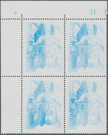 Italien: 1990, Centenary Of Labour Day, 600l. With Impression Of Blue Colour Only, Marginal Block Of - Neufs