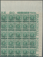 Italienische Post In Albanien: 1907, Victor Emanuel III. 5c. Green With Opt. ‚ALBANIA / 10 Para 10‘ - Albanie