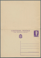 Italien - Ganzsachen: 1940: 50 C + 50 C Violet "Impero". Double Postal Stationery Card, Unused. - Ganzsachen